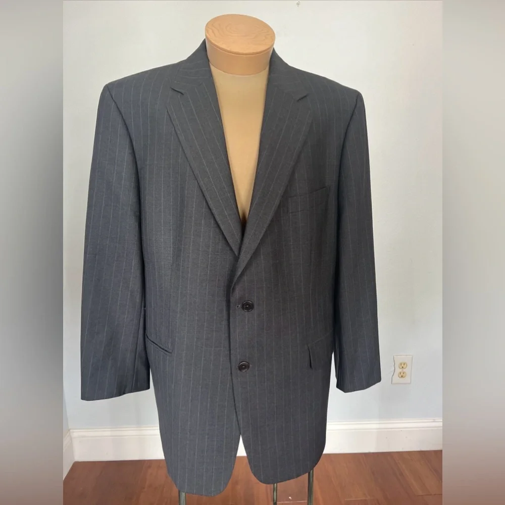 Brooks‎ Brothers 346 Blazer Mens 45R Gray Wool Blend Suit Jacket Coat Set